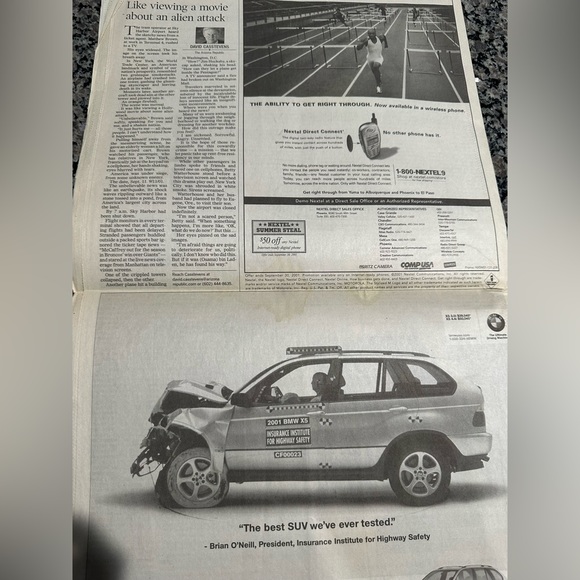 Day of 9/11 Newspaper Arizona Republic Extra Edition (used) - September 11 2001 - Picture 7 of 7